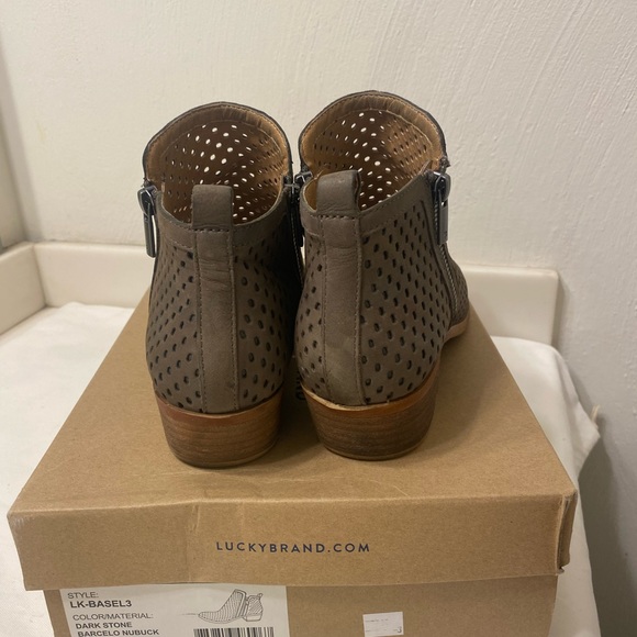 Lucky Brand Basel Leather Ankle Bootie 7.5 - Picture 5 of 8